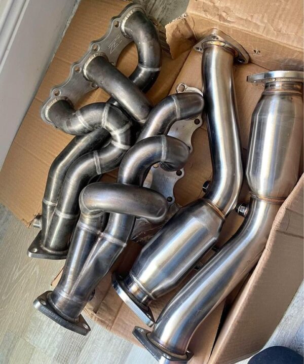 370z/350 Z1 Vq/De headers and Resonated test pipes Package